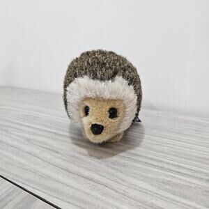 Trudi of America Hedgehog Plush Brown Vintage Cute Round Small Italy